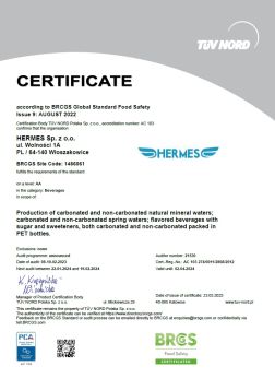 BRC Certificate (EN)